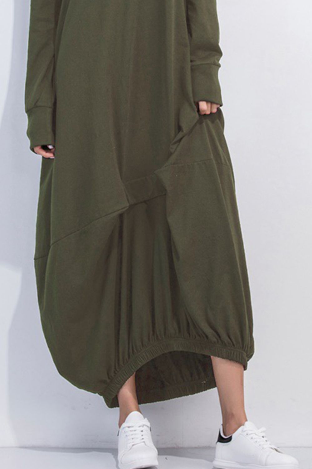 Full Size Long Sleeve Sweatshirt Dress - Littles Collection