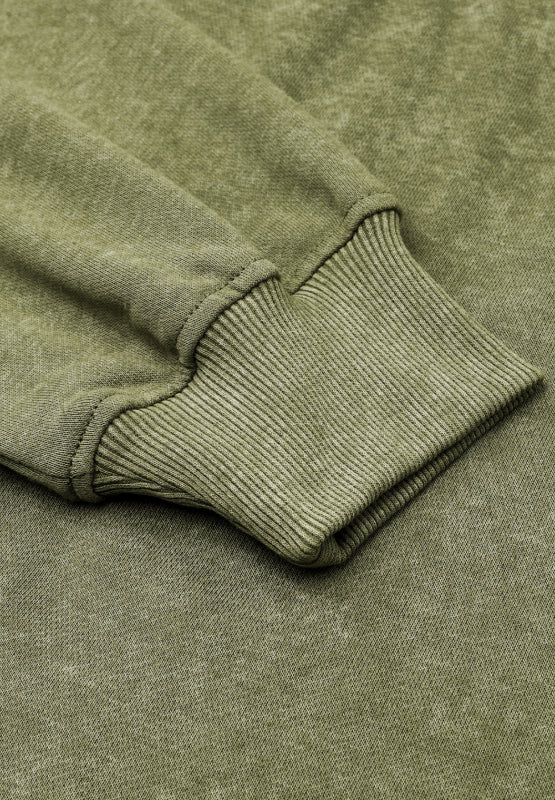 Mock Neck Velvet Dropped Shoulder Sweatshirt Women - Littles Collection