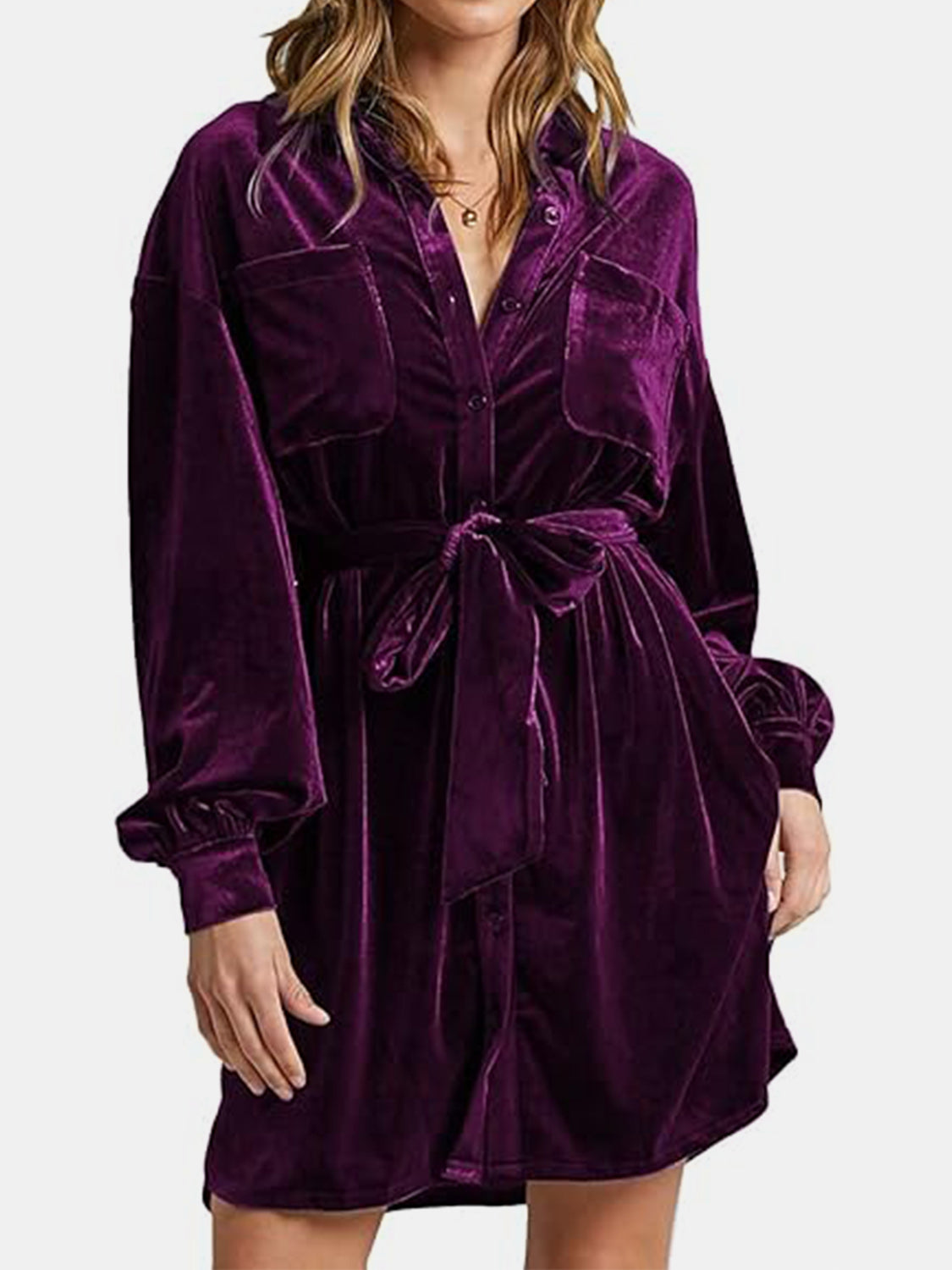 Velvet Mini Dress - Littles Collection