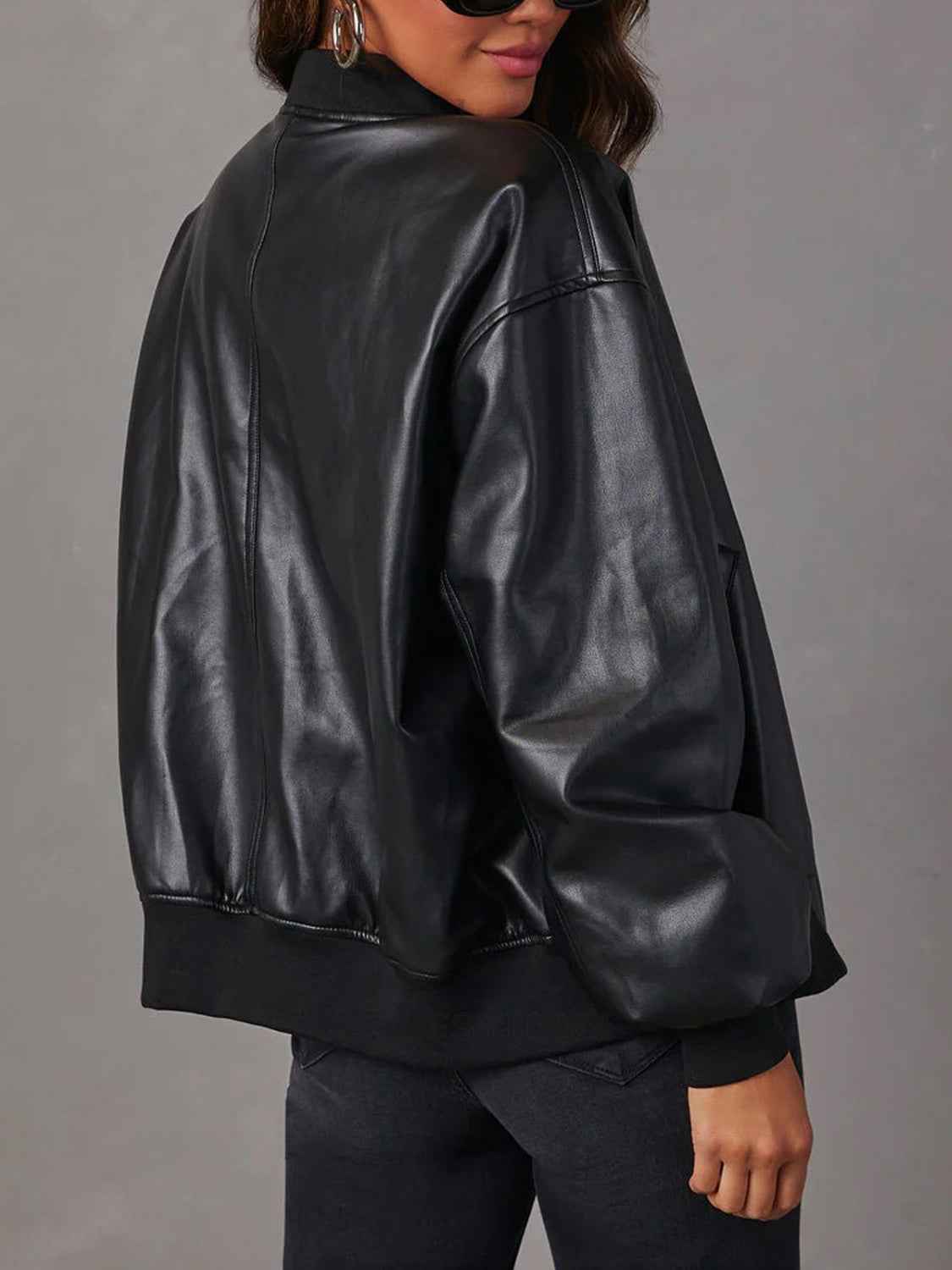 Zip Up Bomber Jacket Women