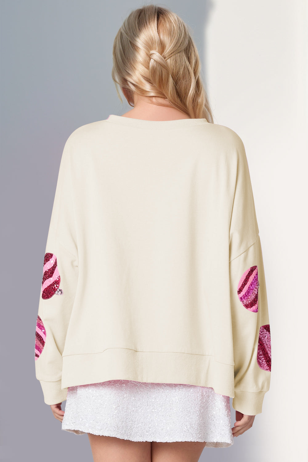 Double Take Sequin Cotton Sweatshirt - Littles Collection