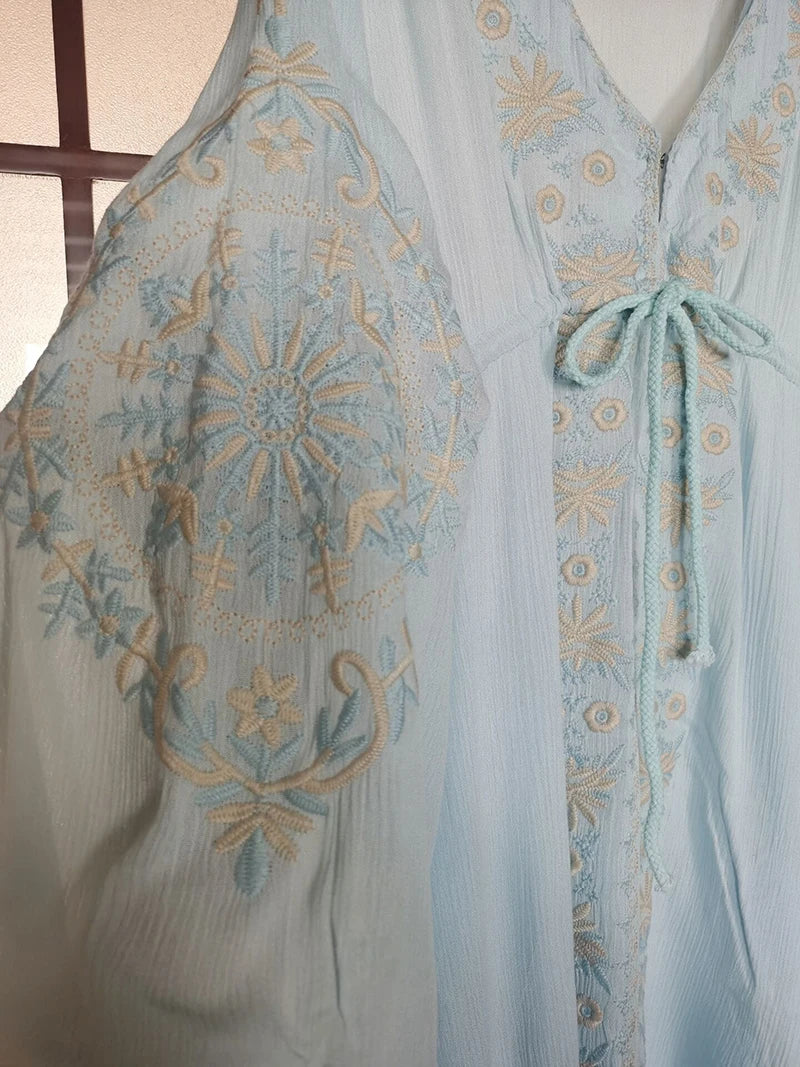 Bohemian Vintage Cotton Dress