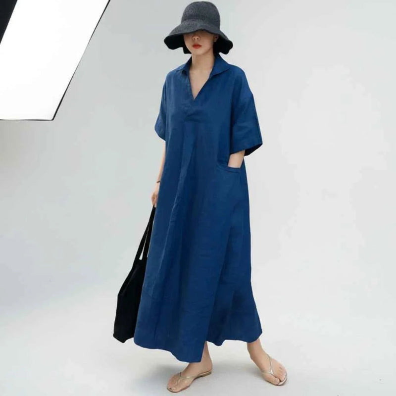 JNT Clematis Vintage Linen Dress