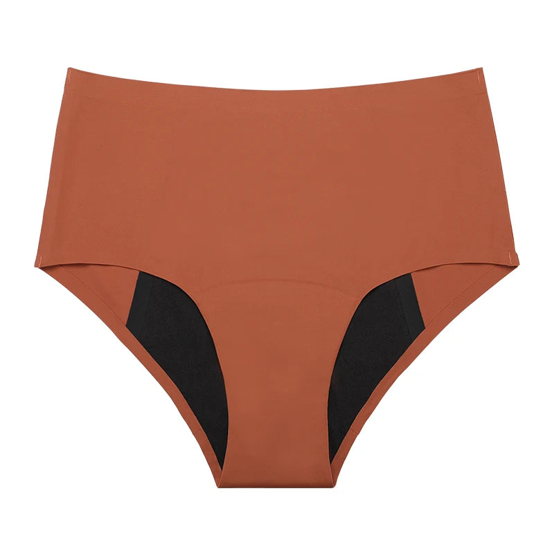 heavy duti Mid-rise seamless menstrual panties with 4-layer leak protection