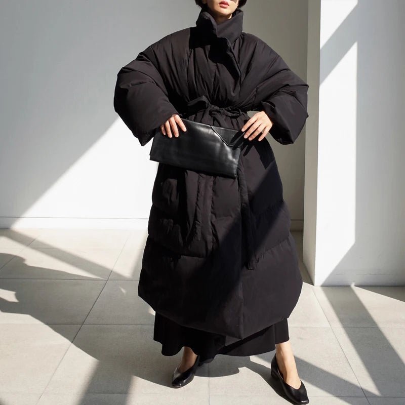 Women Parkas Cold Protection Cotton Coats black women_fashion - littlescollection