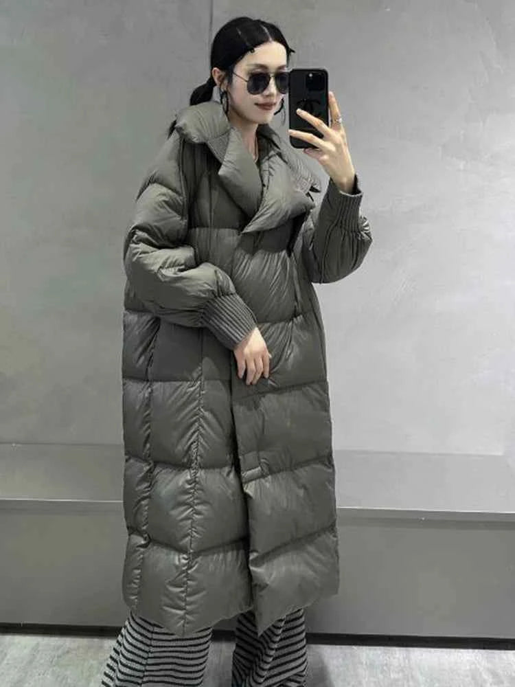 Puffer Thicken Warm Winter Long Quilted Padded Jacket