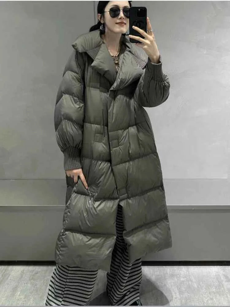 Puffer Thicken Warm Winter Long Quilted Padded Jacket