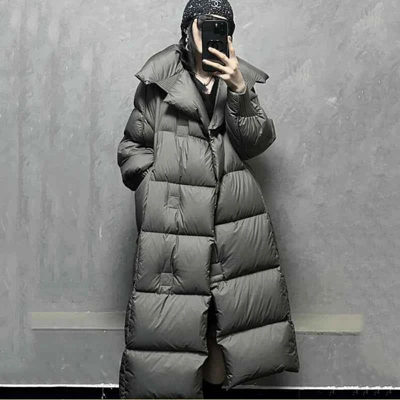 Puffer Thicken Warm Winter Long Quilted Padded Jacket