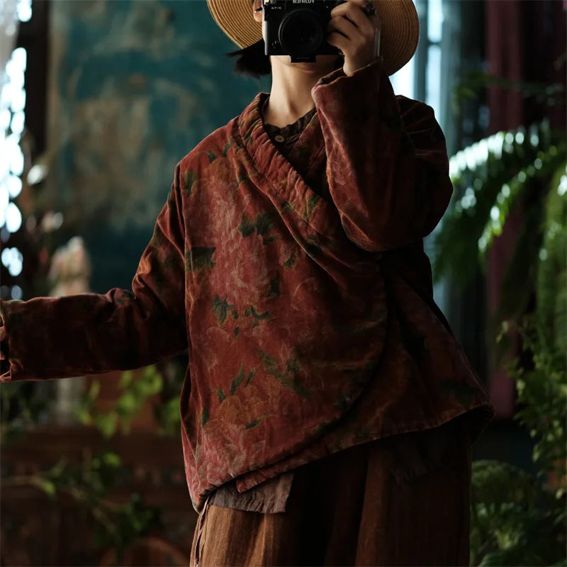 JNT Women Chinese Style Cotton Coats - Littles Collection