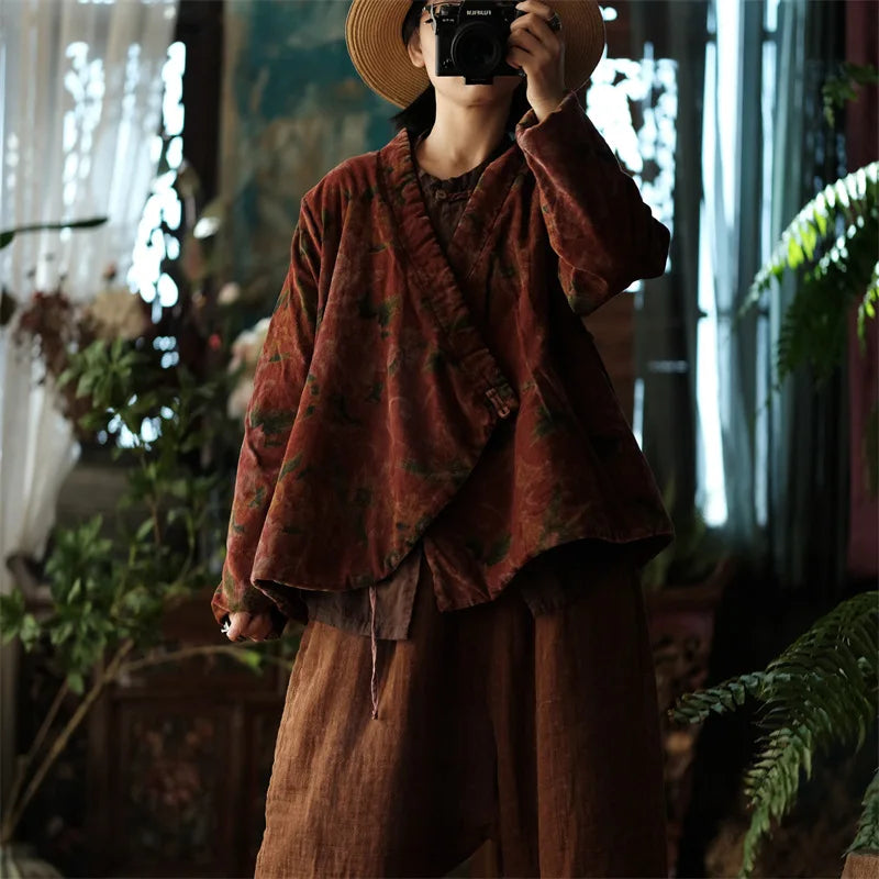 JNT Women Chinese Style Cotton Coats - Littles Collection