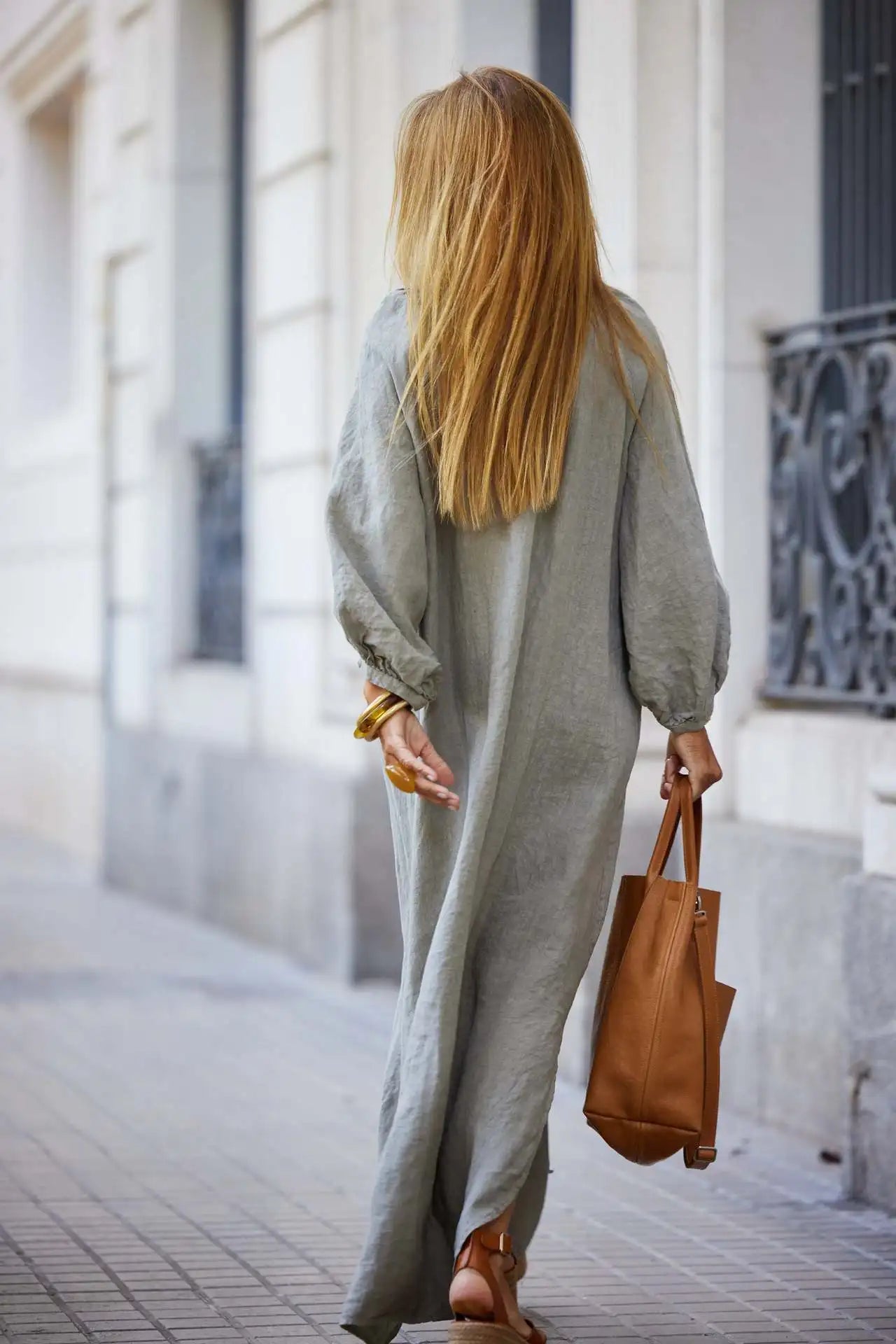 Retro Cotton And Linen Baggy Dresses - Littles Collection