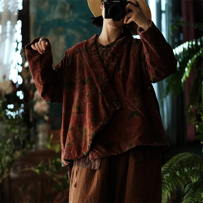 JNT Women Chinese Style Cotton Coats - Littles Collection