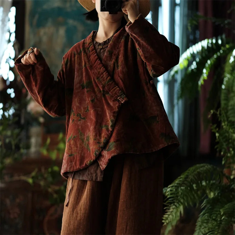JNT Women Chinese Style Cotton Coats - Littles Collection