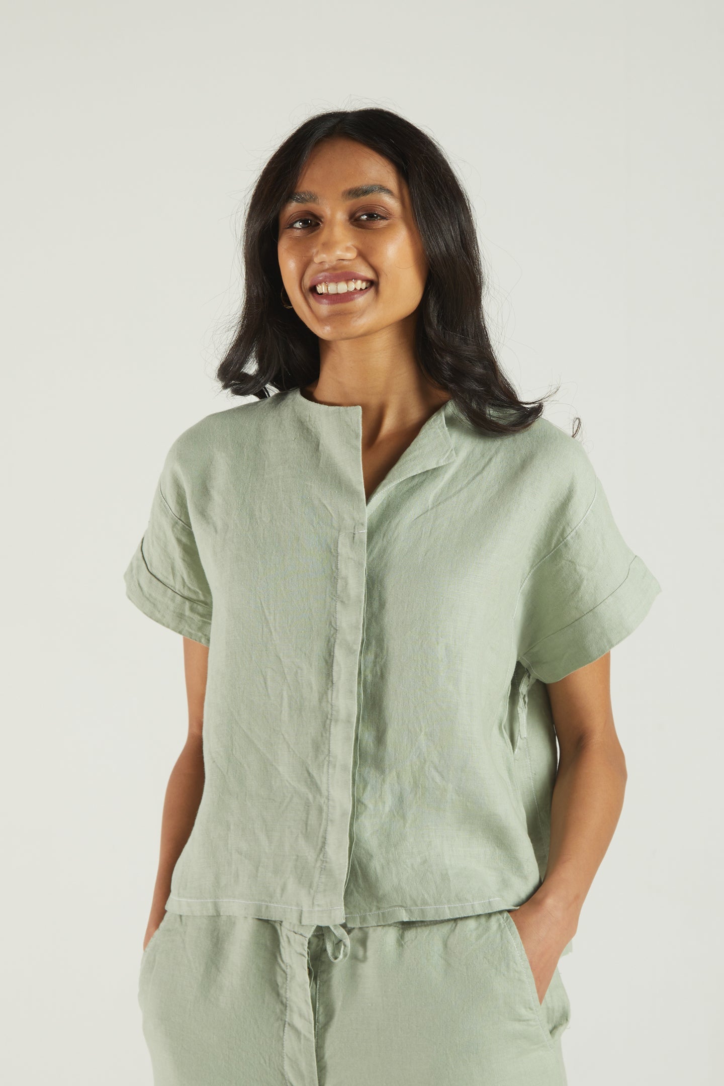 The Daydreams Shirt in Light Olive - Littles Collection
