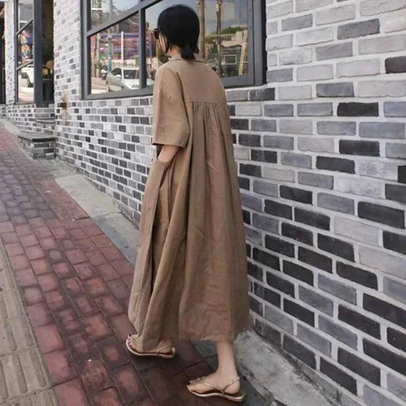 JNT Vintage Linen Baggy Dress