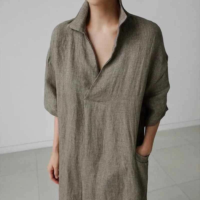 JNT Vintage Linen Baggy Dress