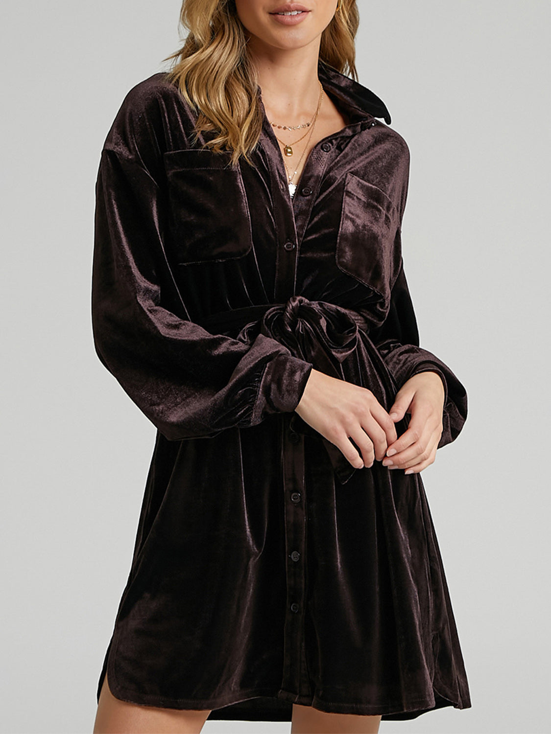 Velvet Mini Dress - Littles Collection