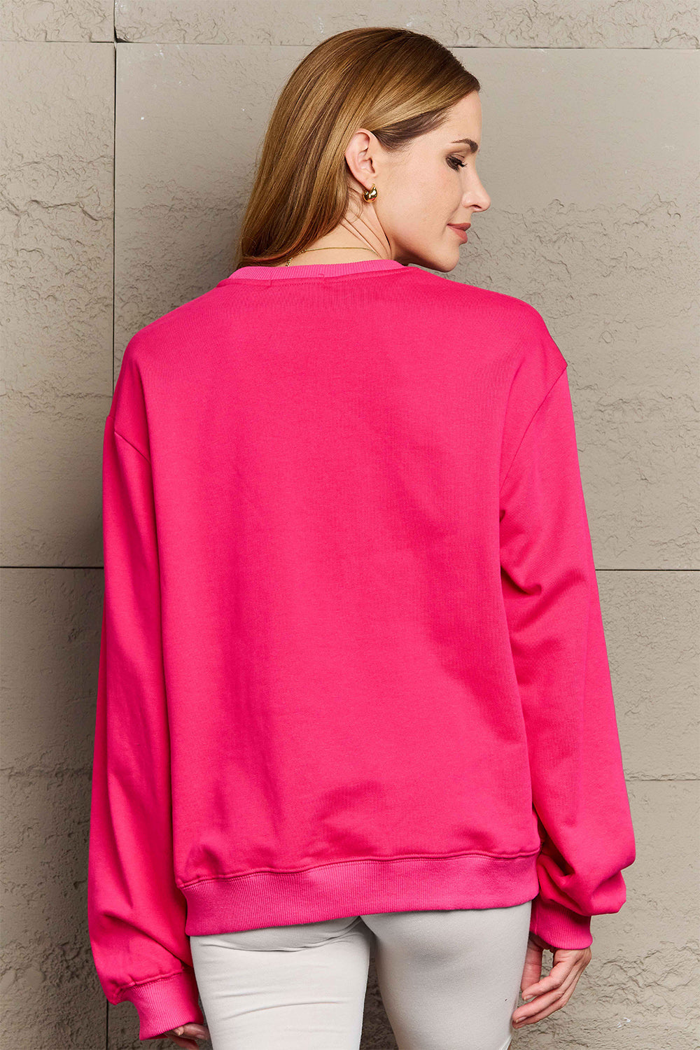 Simply Love Full Size LIT Long Sleeve Sweatshirt - Littles Collection