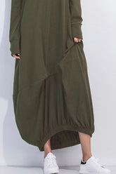 Full Size Long Sleeve Sweatshirt Dress - Littles Collection 