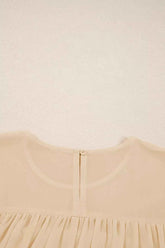 women_fashion - littlescollectionblouseRound Neck Ruffle Blouse Vintage Vibes Chic And Versatilerufflel sleeve blouse