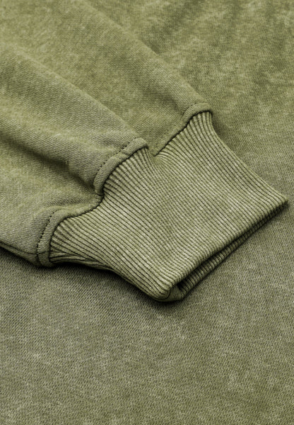 Mock Neck Velvet Dropped Shoulder Sweatshirt Women - Littles Collection 