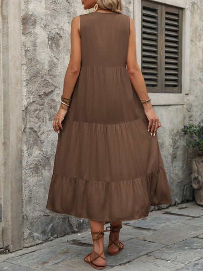 Ivy Lane Decorative Button Dress - Littles Collection 