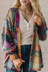 Double Take Full Size Exposed Seam Button Up Fleece Shacket - Littles Collection 