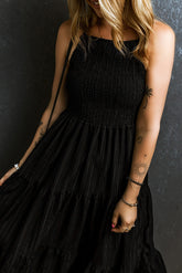 Smocked Tiered Spaghetti Strap Dress - Littles Collection 