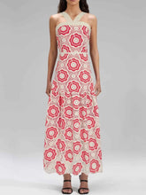 Lace Sleeveless Tiered Midi Dress