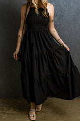 Smocked Tiered Spaghetti Strap Dress - Littles Collection 