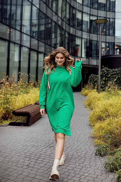 Fasardy Daydress With Hood In Green - Littles Collection 