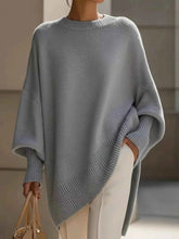 women_fashion - littlescollectionSweaterOversized Batwing Sleeve Round Neck Elegant Soft Sweaterlittlescollection