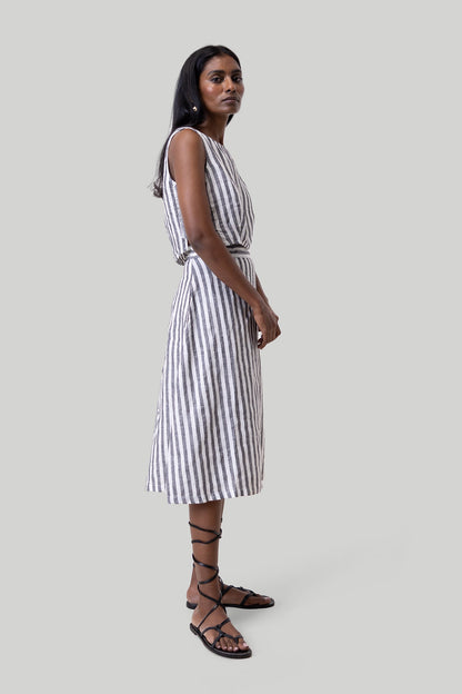 Breezy Summer Set in Linen Stripes - Littles Collection 