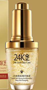 Facial serum with 24K gold to tighten pores and smooth skin