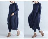 JNT Women Cotton Turtleneck Dress - Littles Collection 