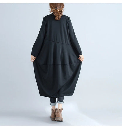 JNT Women Cotton Turtleneck Dress - Littles Collection 