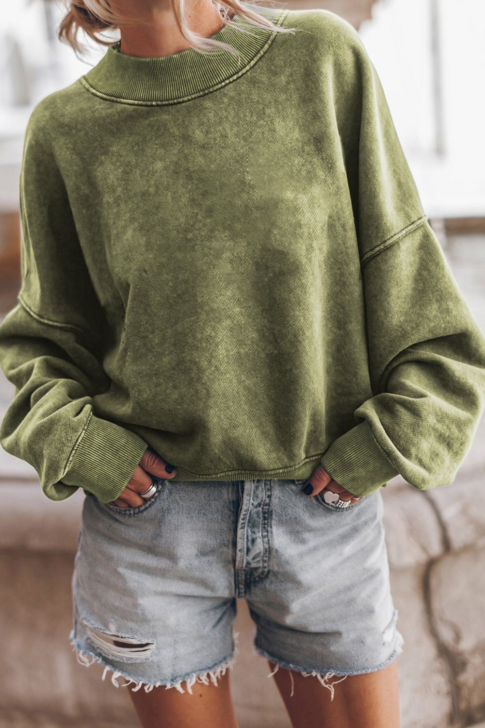 Mock-neck-Velvet-Dropped-Shoulder-Sweatshirt-women_fashion - littlescollection