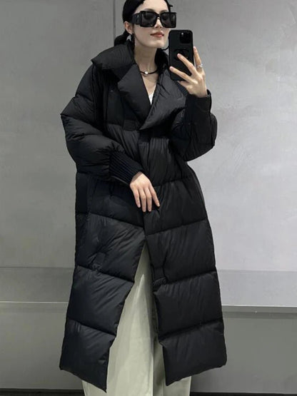 Puffer Thicken Warm Winter Long Quilted Padded Jacket 
