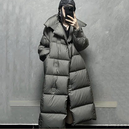 Puffer Thicken Warm Winter Long Quilted Padded Jacket 