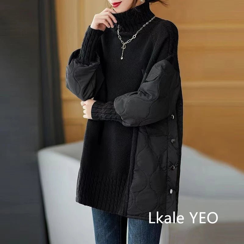 women_fashion - littlescollectionCoats JacketsWinter Parka Coat Versatile Patchwork Temperament Jacketlittlescollection