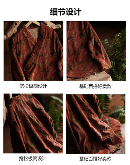 JNT Women Chinese Style Cotton Coats - Littles Collection 