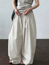 women_fashion - littlescollectionPantsJNT Cotton High - waisted Versatile Lace - up Straight - leg Pantslittlescollection