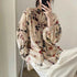 women_fashion - littlescollectionblouseKorean Vintage Court Style Velvet Jacquard Floral Women Blouseslittlescollection