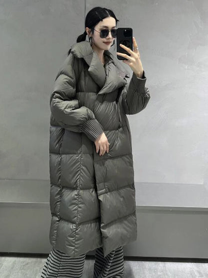 Puffer Thicken Warm Winter Long Quilted Padded Jacket 