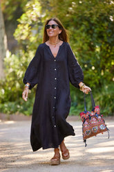 Retro Cotton And Linen Baggy Dresses - Littles Collection 