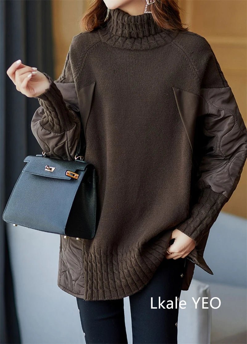 women_fashion - littlescollectionCoats JacketsWinter Parka Coat Versatile Patchwork Temperament Jacketlittlescollection