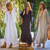 Retro Cotton And Linen Baggy Dresses - Littles Collection 