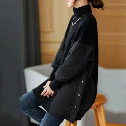 women_fashion - littlescollectionCoats JacketsWinter Parka Coat Versatile Patchwork Temperament Jacketlittlescollection