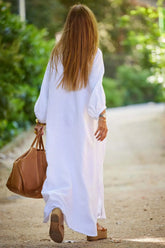 Retro Cotton And Linen Baggy Dresses - Littles Collection 