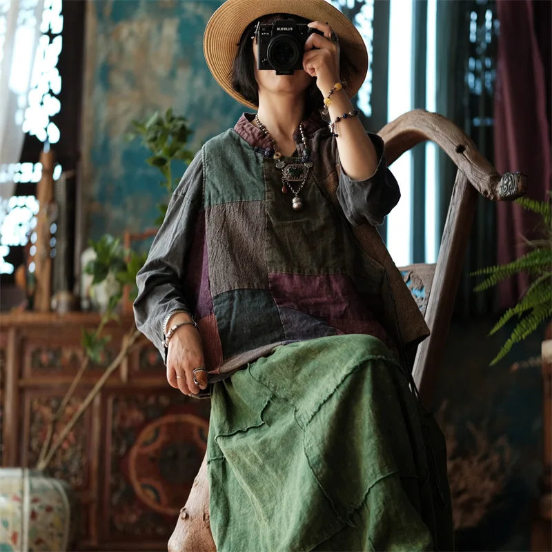 JNT Vintage Patchwork Cotton Top - Littles Collection 